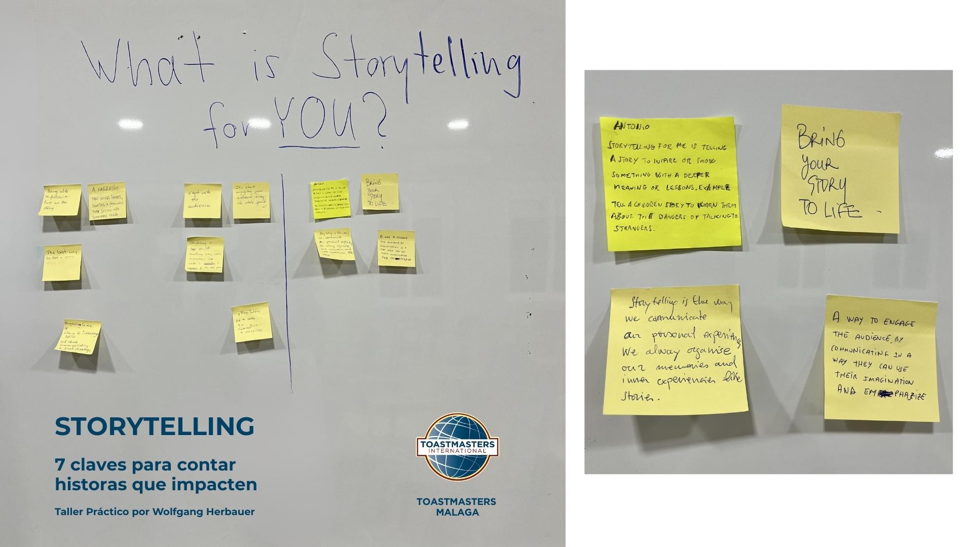 Storytelling - 7 claves para saber contar historias que impacten por Wolfgang Herbauer - Toastmasters Málaga